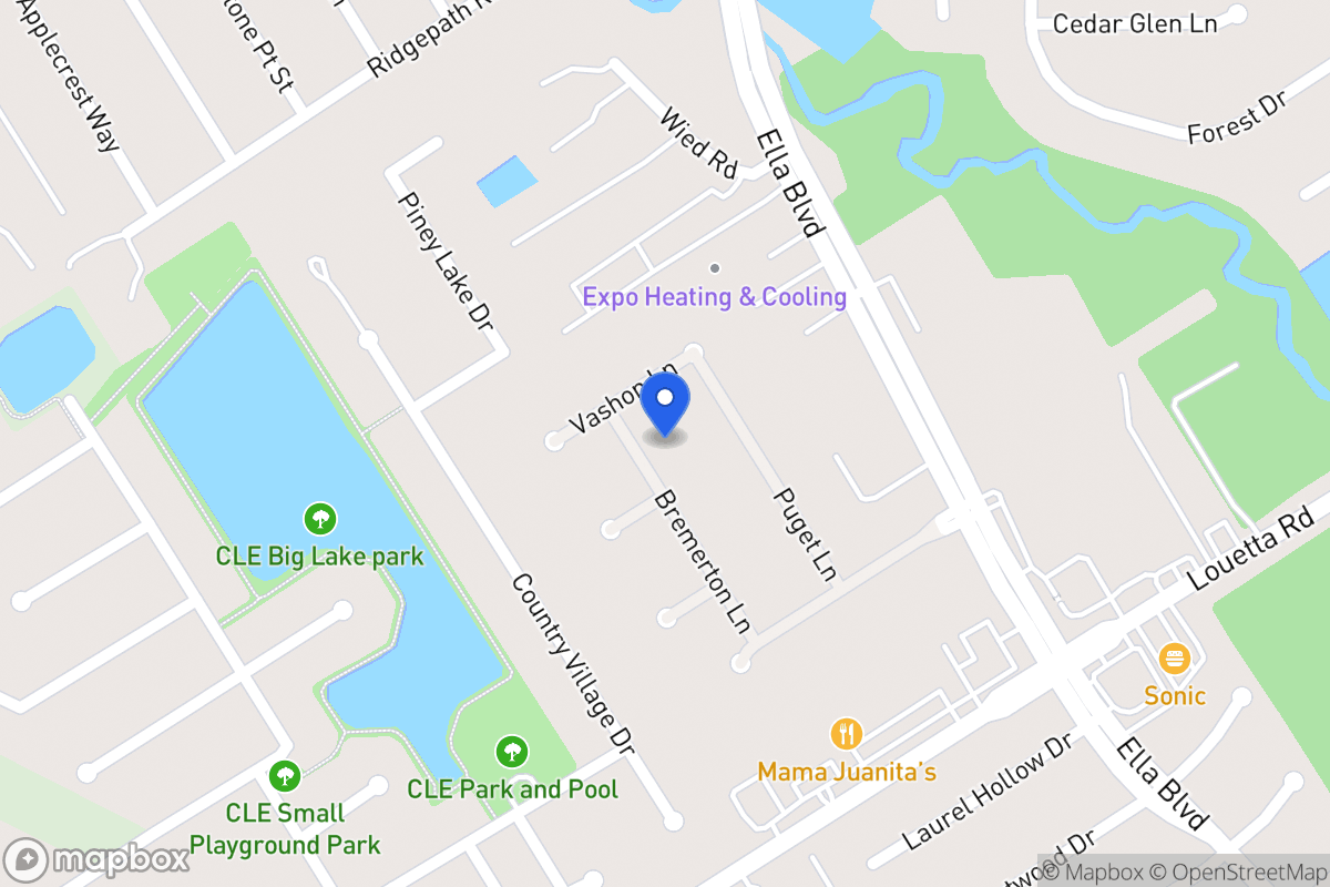 Map of 19410 Bremerton Ln, Spring