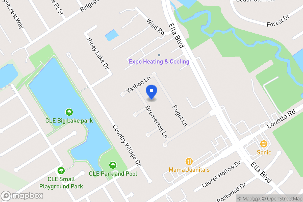 Map of 19406 Bremerton Ln, Spring