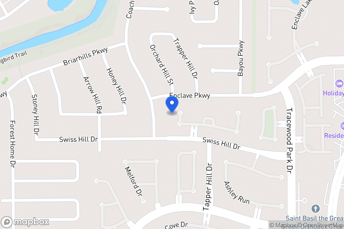 Map of 1106 Ridgeburg Ct, Houston