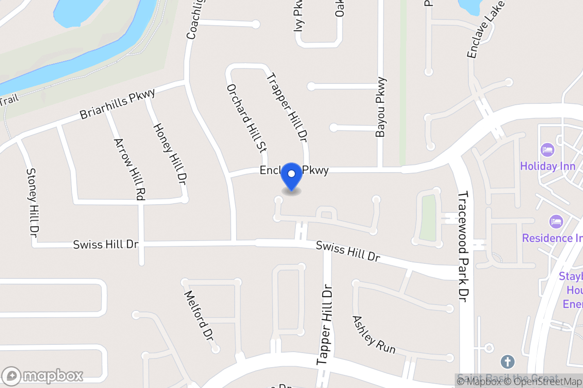 Map of 1103 Ridgeburg Ct, Houston