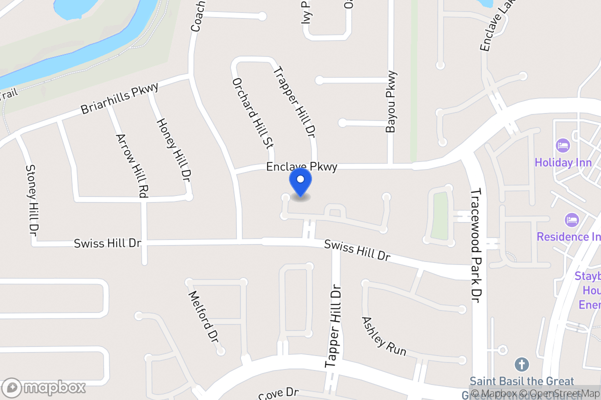 Map of 1107 Ridgeburg Ct, Houston