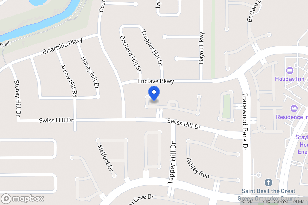 Map of 1111 Ridgeburg Ct, Houston