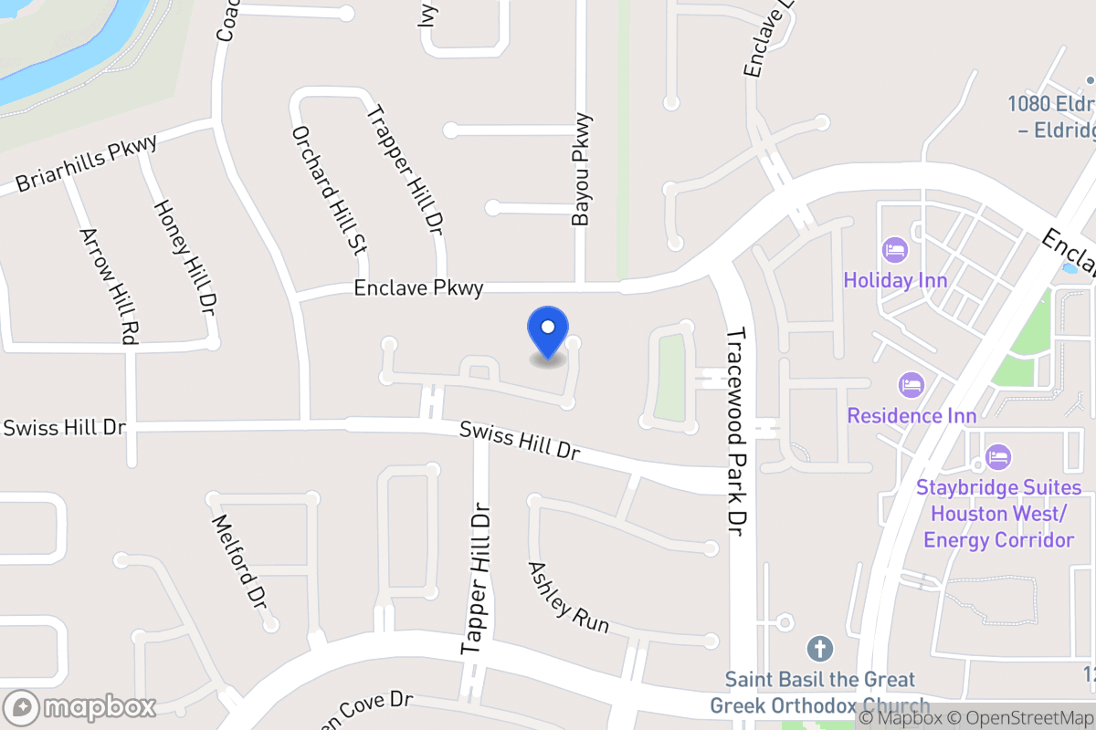 Map of 1110 Walden Hill Ct, Houston