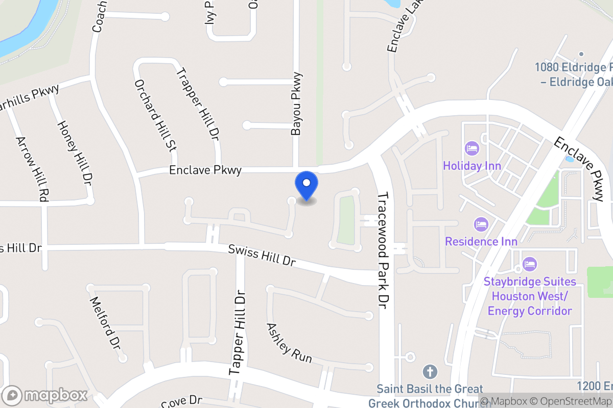 Map of 1107 Walden Hill Ct, Houston