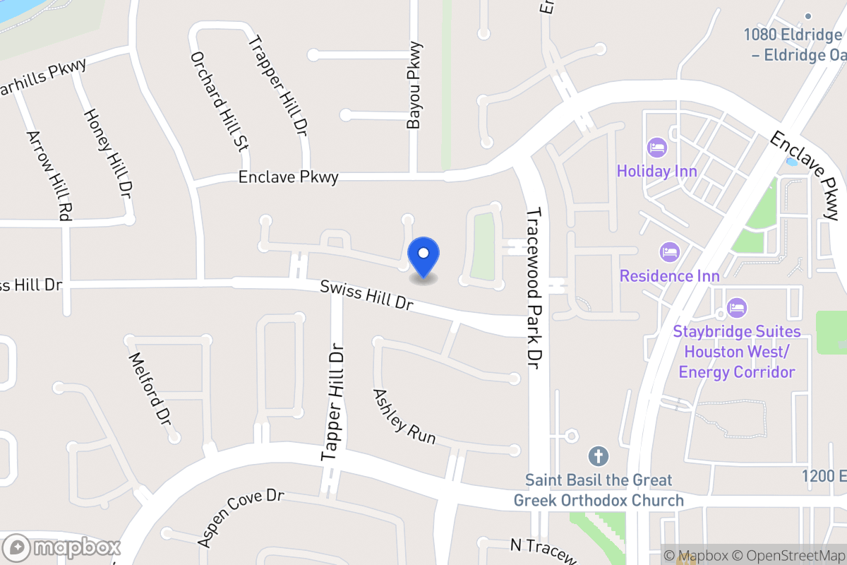 Map of 13703 Threadall Park Dr, Houston