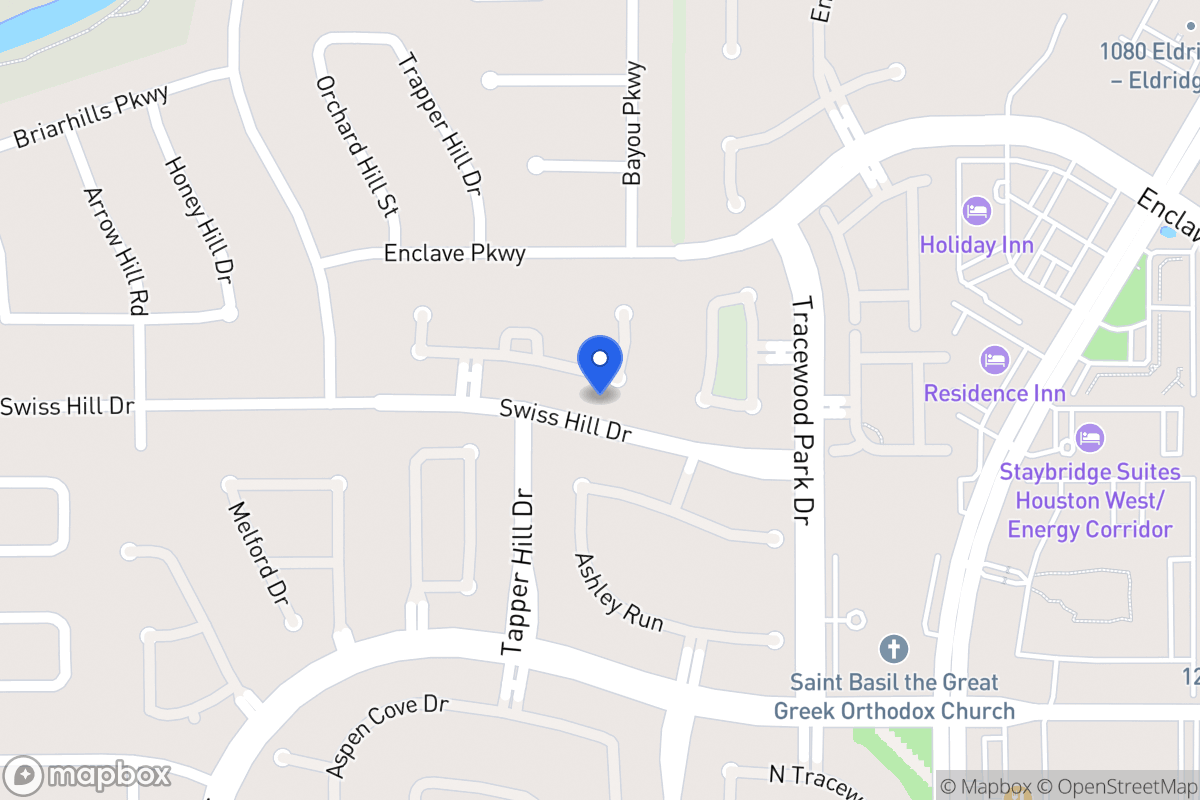 Map of 13711 Threadall Park Dr, Houston