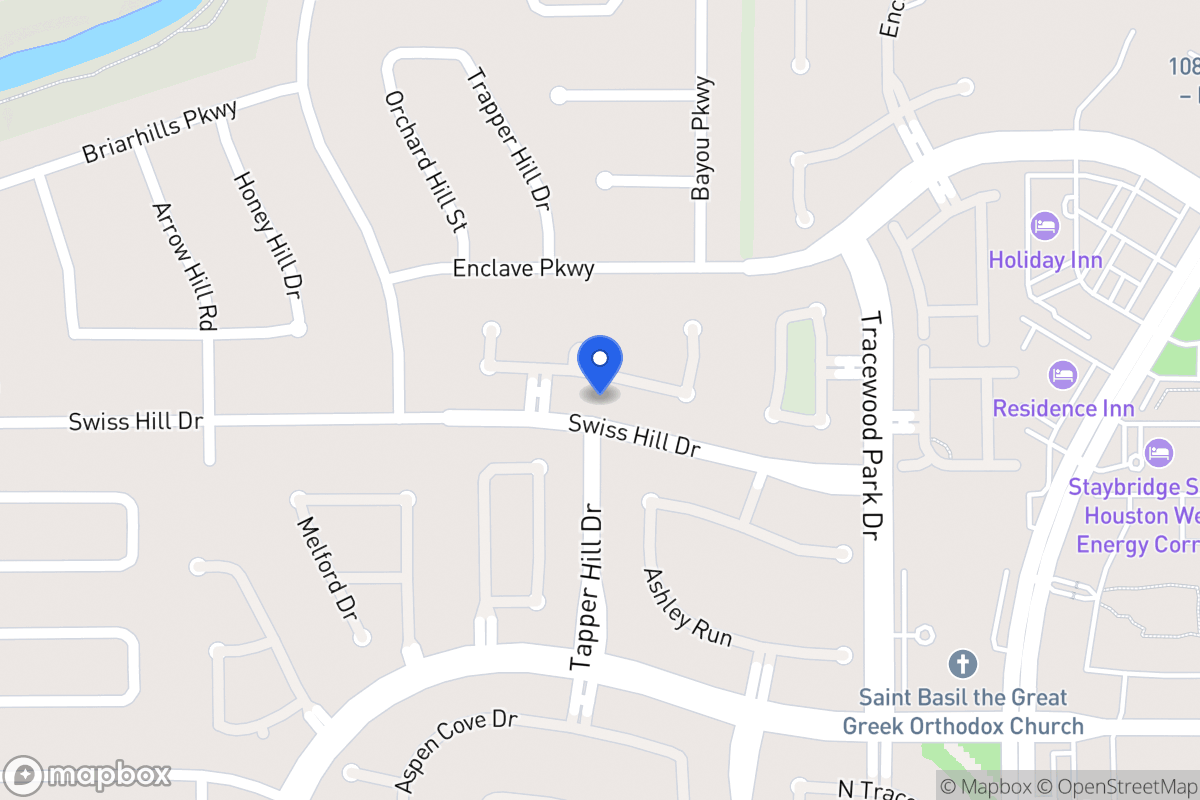 Map of 13803 Threadall Park Dr, Houston