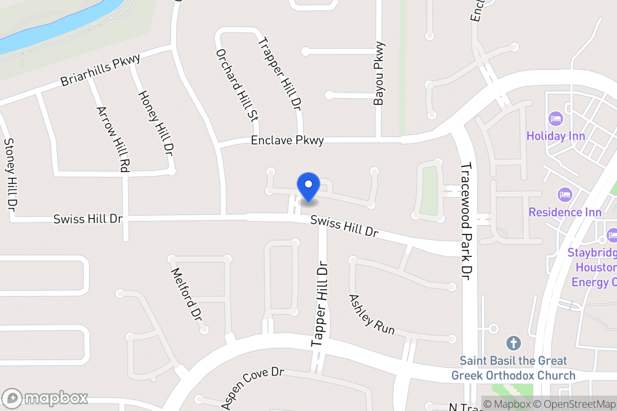 Map of 13811 Threadall Park Dr, Houston