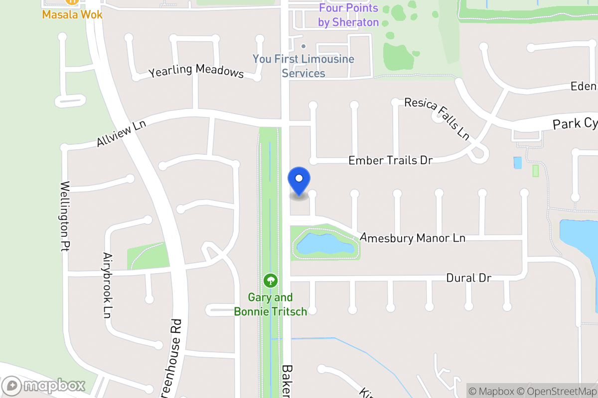 Map of 406 Calico Hills Cir, Houston