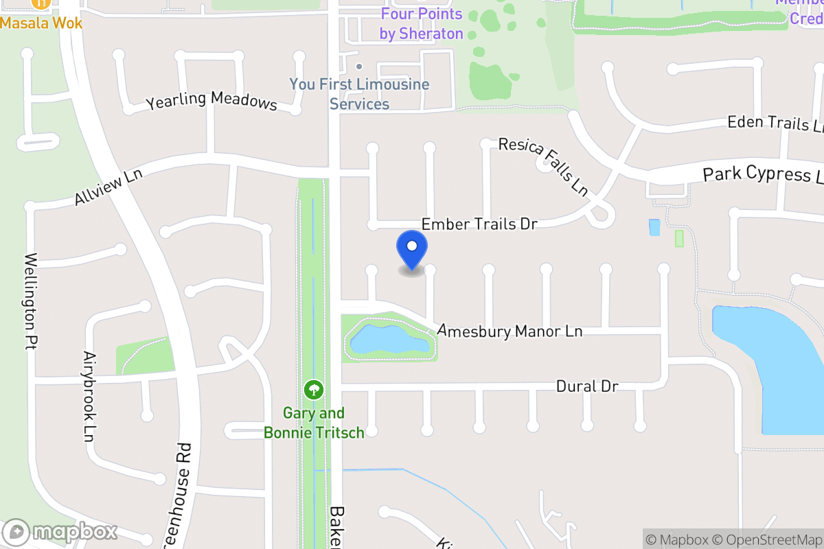 Map of 406 Spring Trace Ct, Houston