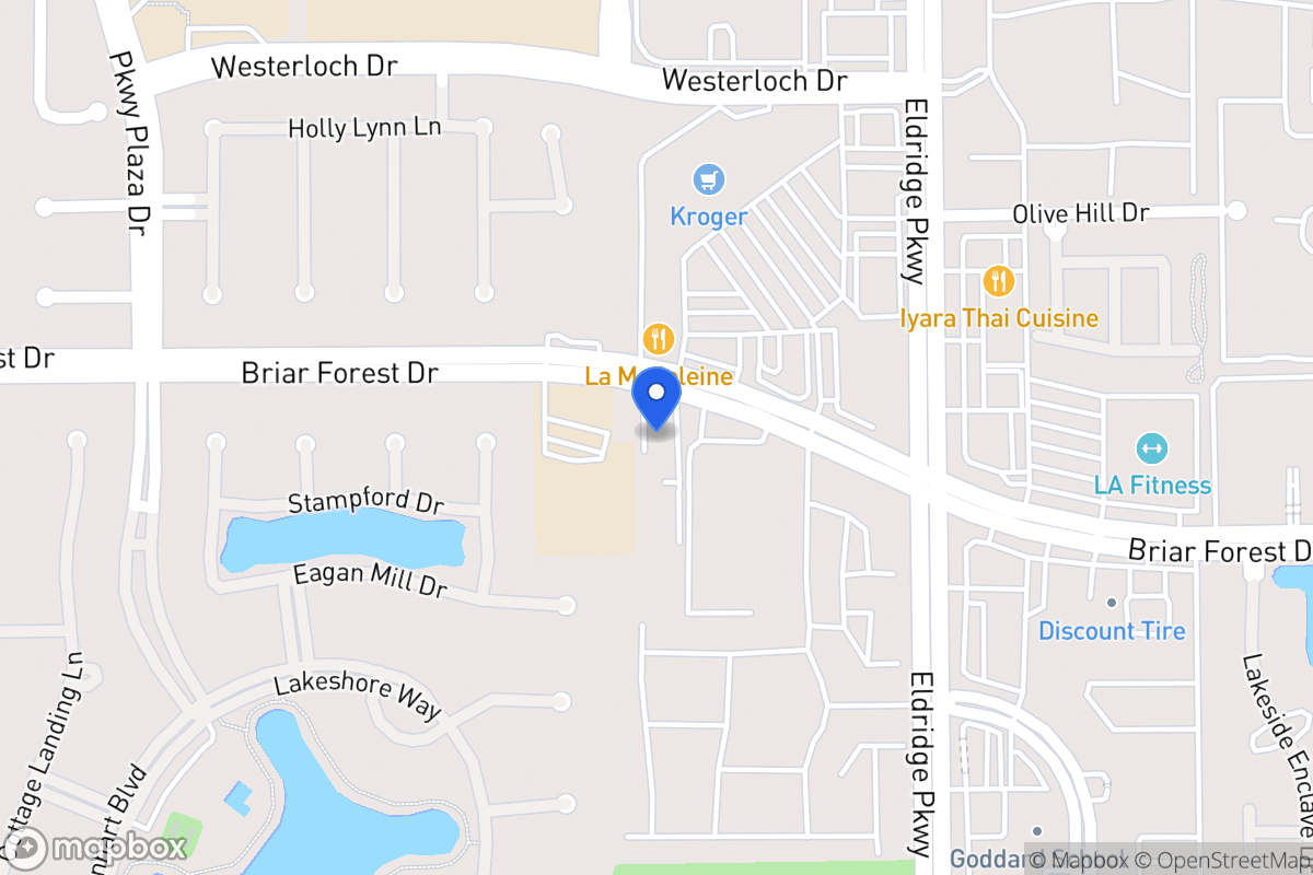 Map of 13424 Briar Forest Dr, Houston
