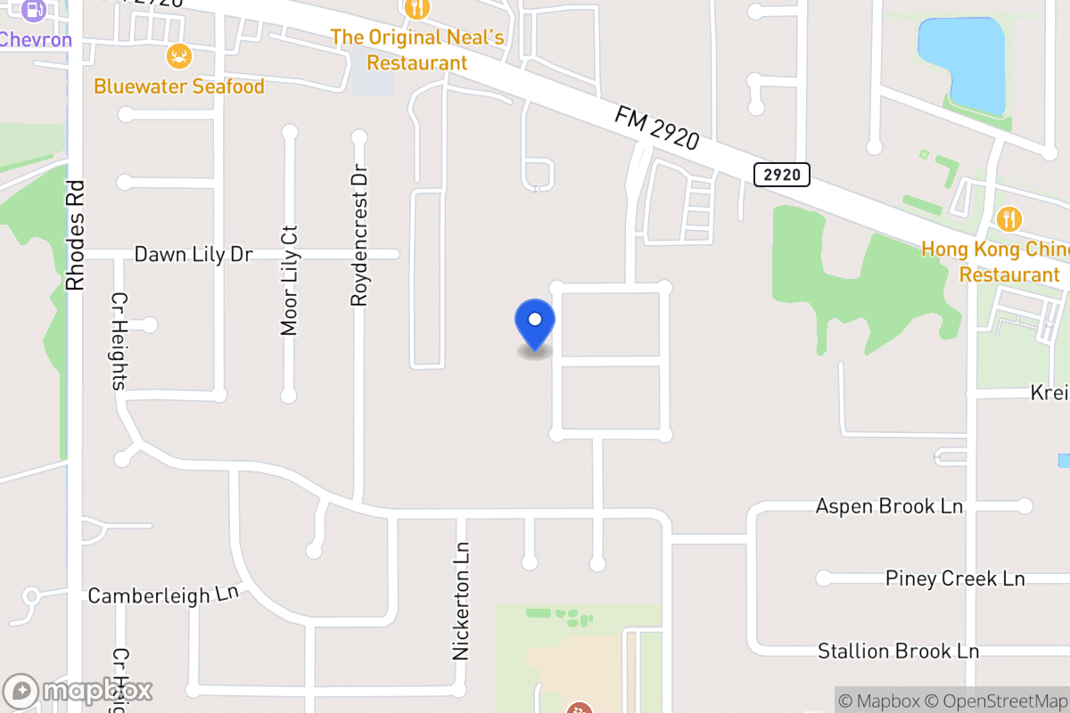Map of 20903 Sedona Ranch Ln, Spring