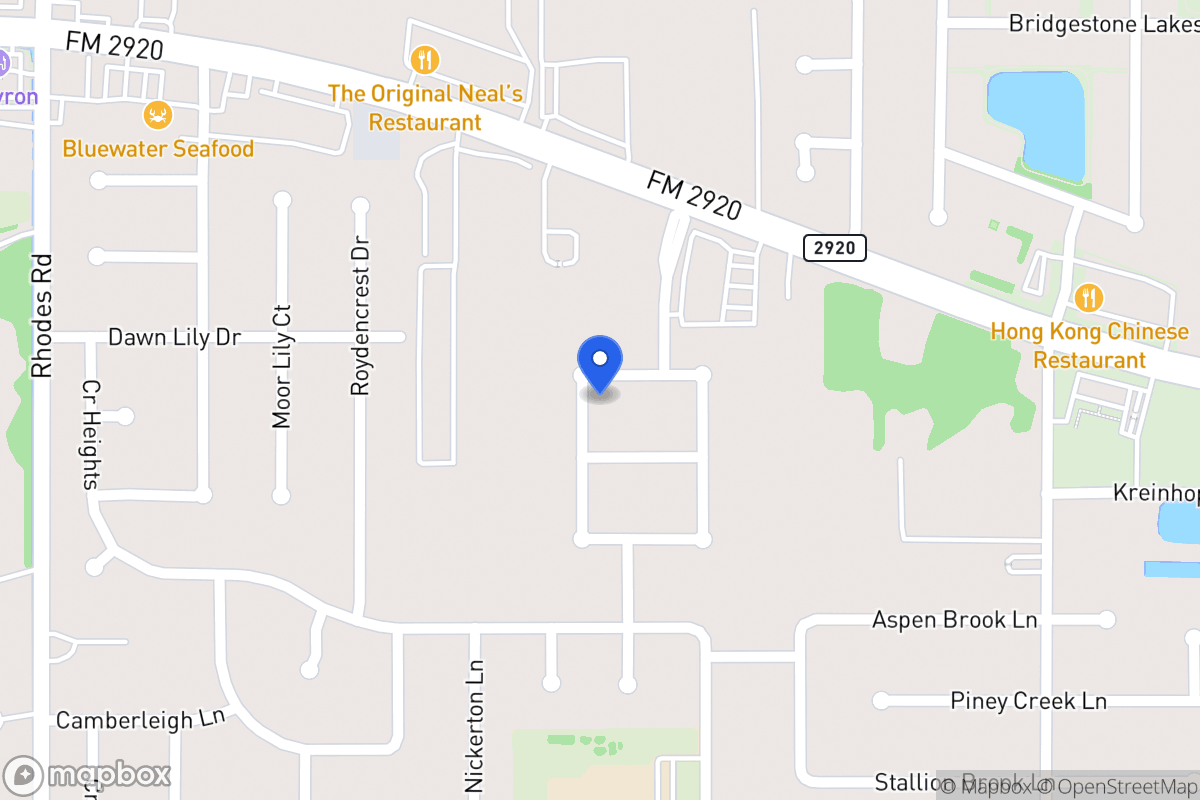 Map of 4707 Sonora Creek Ln, Spring