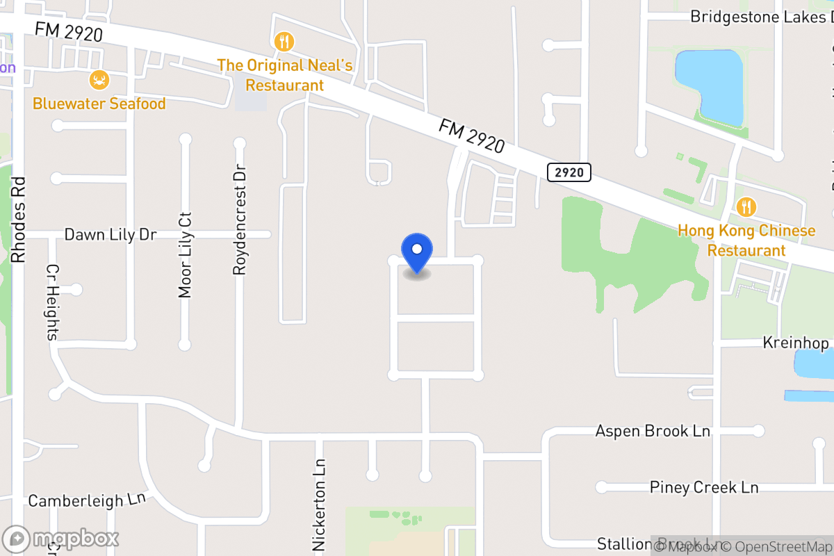 Map of 4703 Sonora Creek Ln, Spring