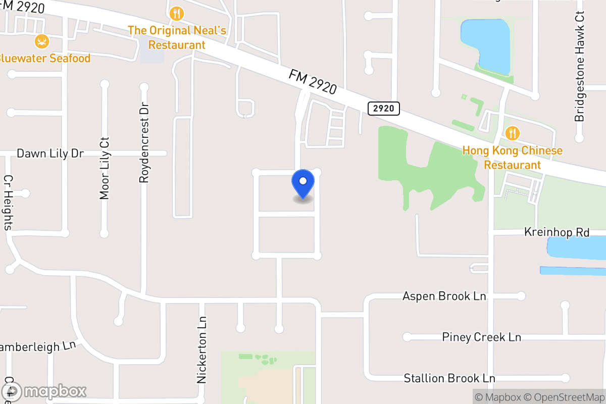 Map of 4606 Shane Creek Ln, Spring