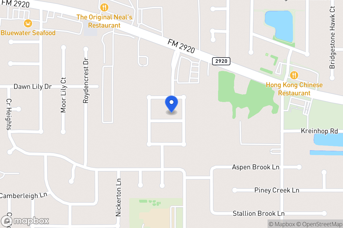 Map of 4610 Shane Creek Ln, Spring