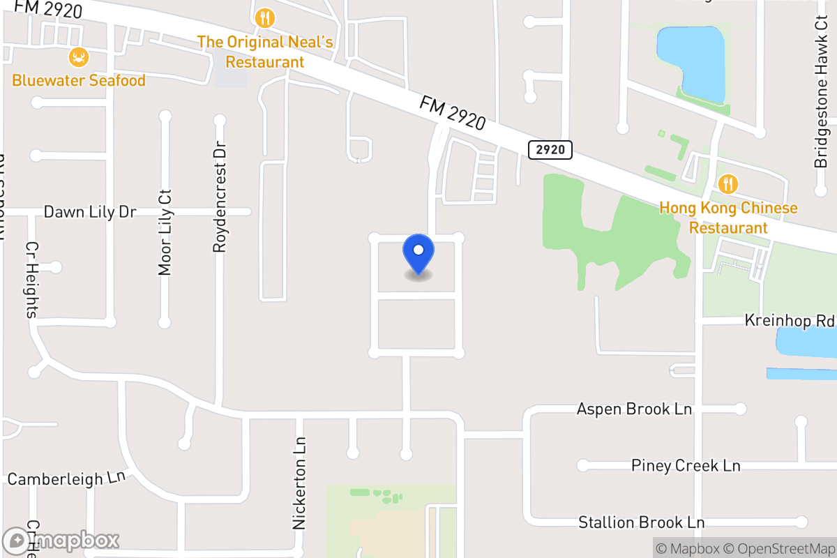 Map of 4614 Shane Creek Ln, Spring