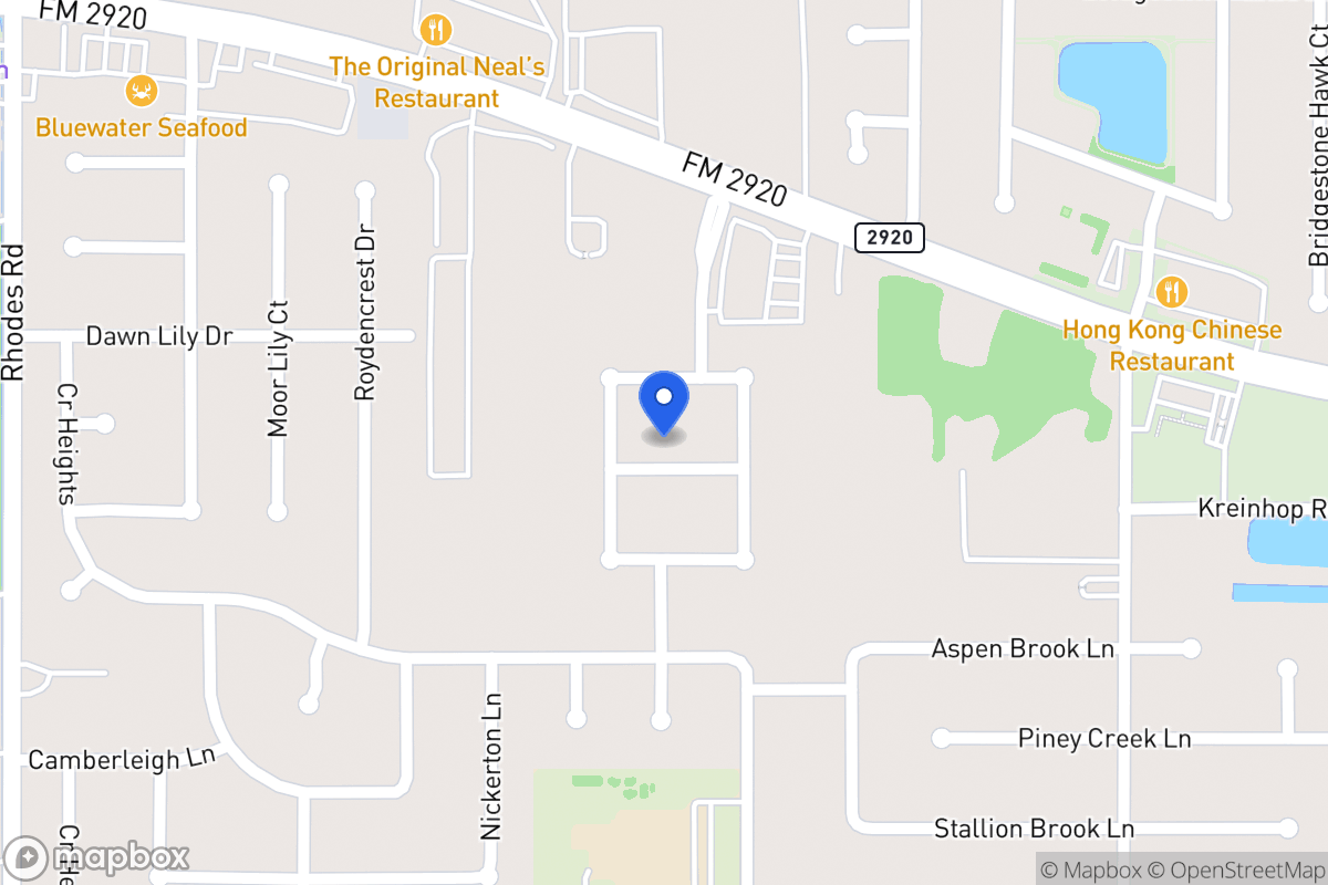 Map of 4702 Shane Creek Ln, Spring