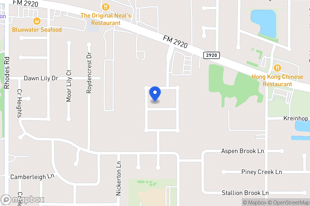 Map of 4706 Shane Creek Ln, Spring