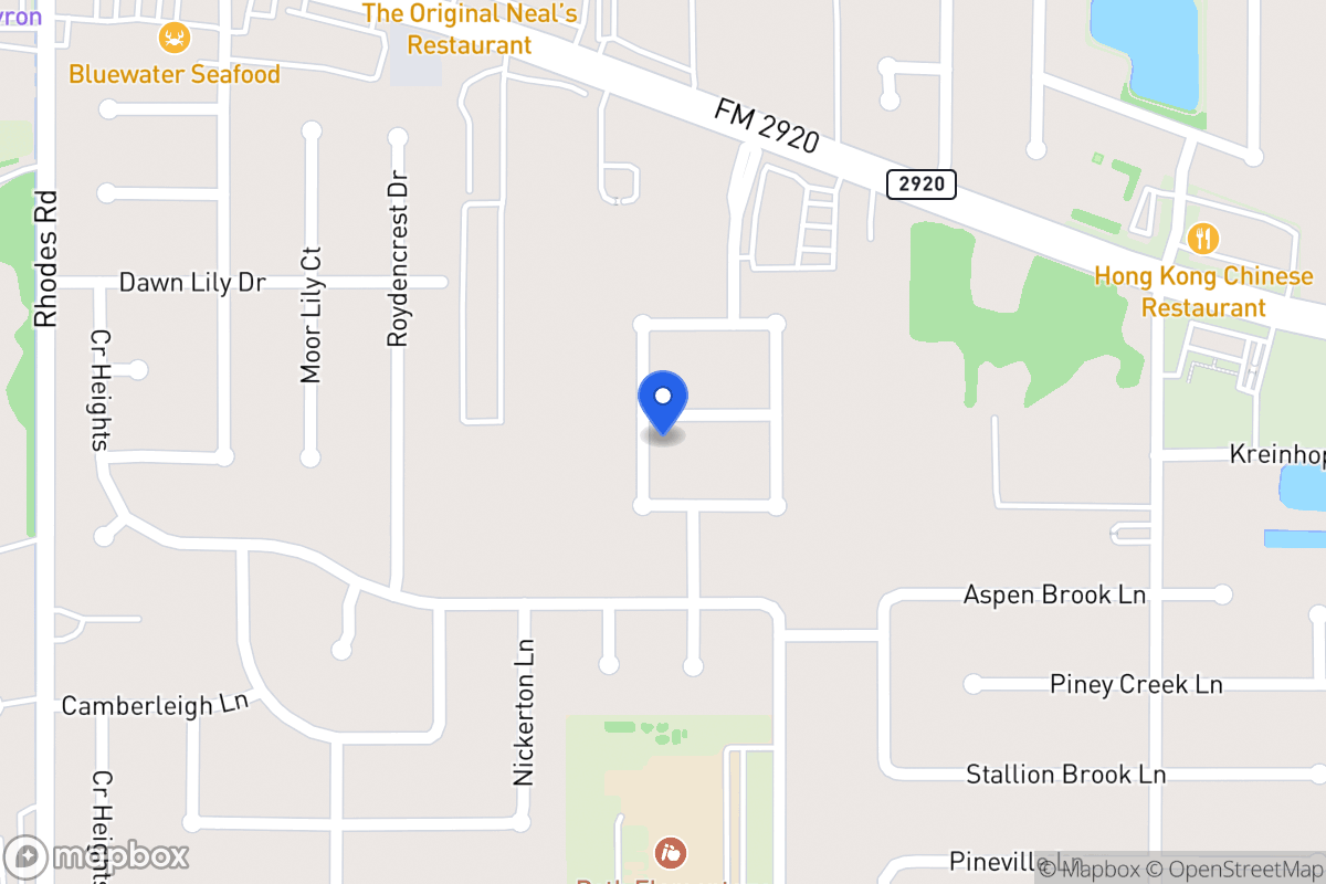 Map of 4711 Shane Creek Ln, Spring