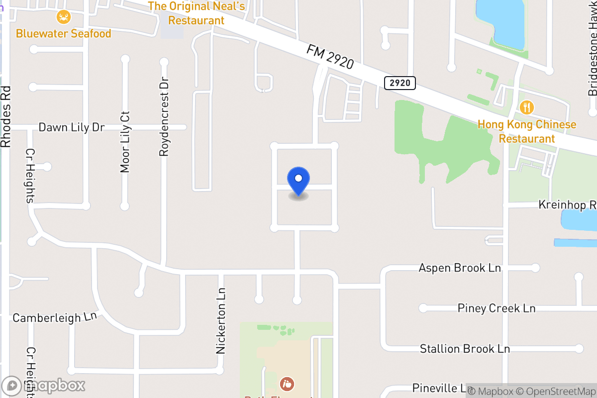 Map of 4703 Shane Creek Ln, Spring