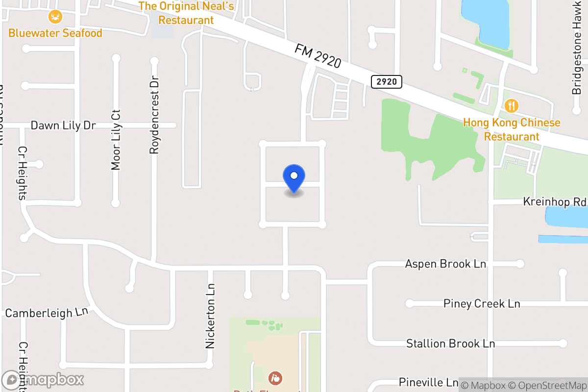 Map of 4615 Shane Creek Ln, Spring