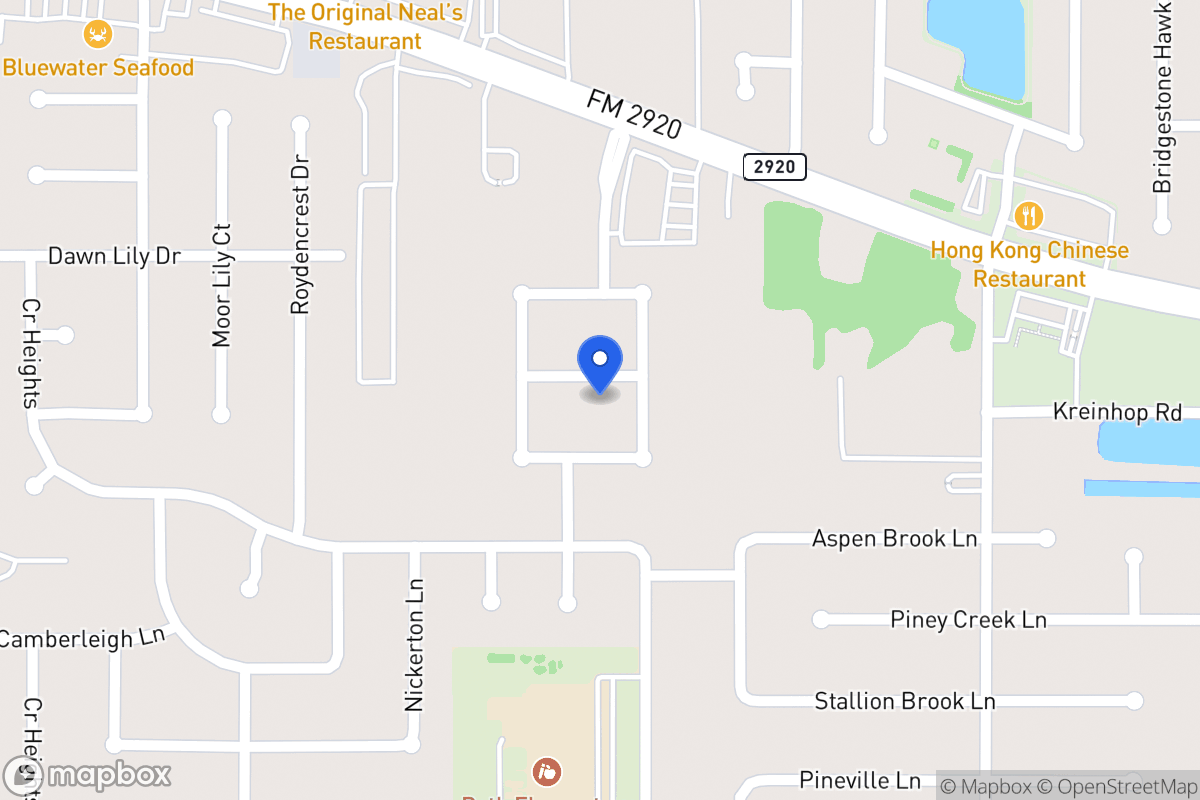 Map of 4611 Shane Creek Ln, Spring