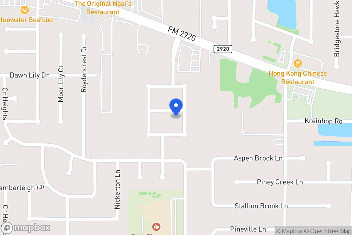Map of 4607 Shane Creek Ln, Spring