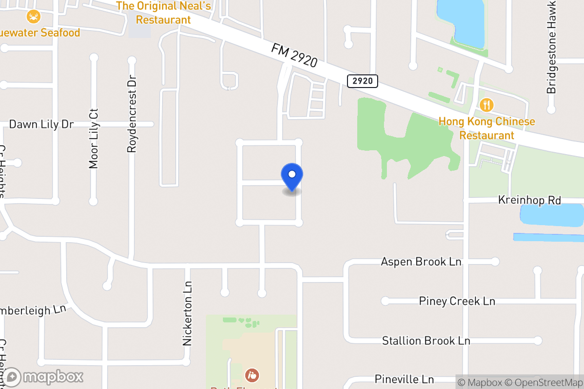 Map of 4603 Shane Creek Ln, Spring