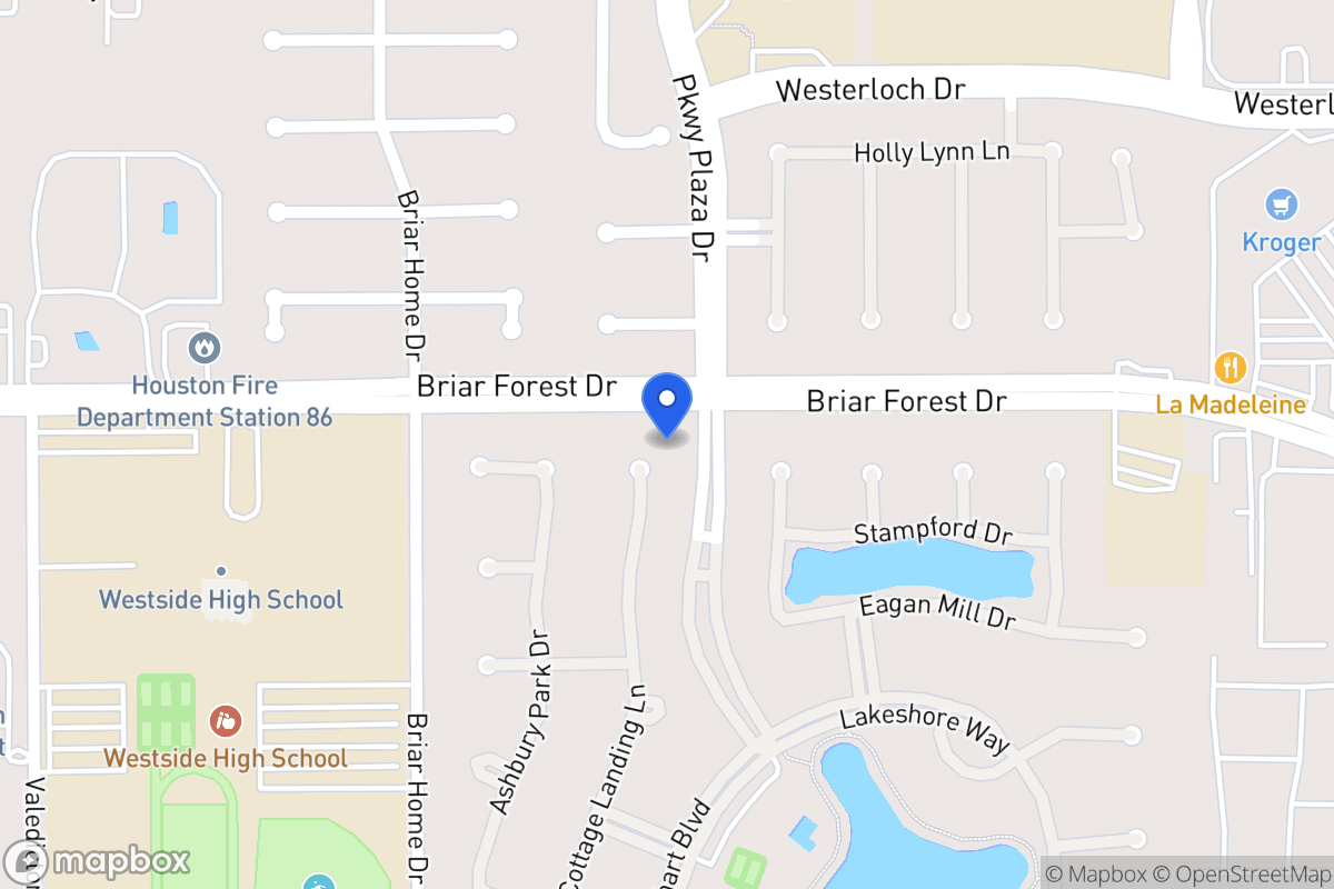 Map of 1603 Cottage Landing Ln, Houston