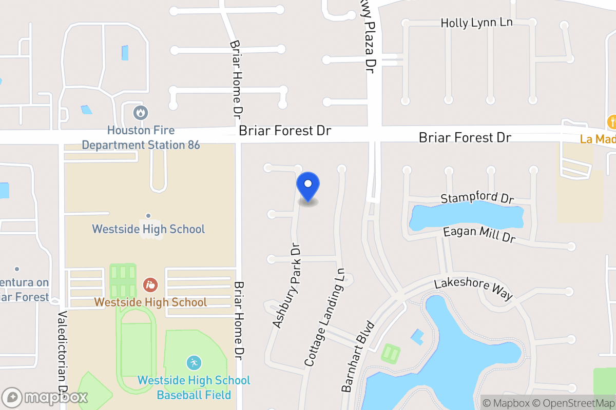 Map of 1623 Ashbury Park Dr, Houston
