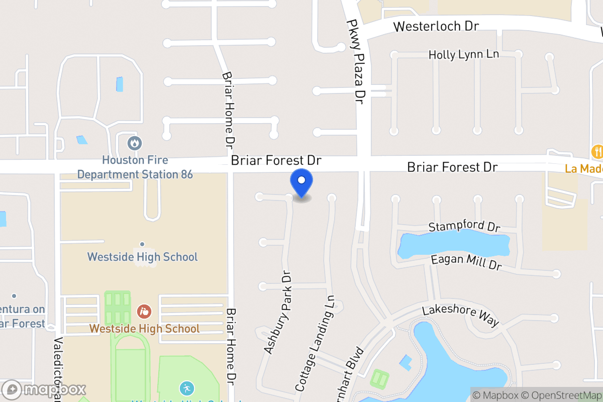 Map of 1611 Ashbury Park Dr, Houston