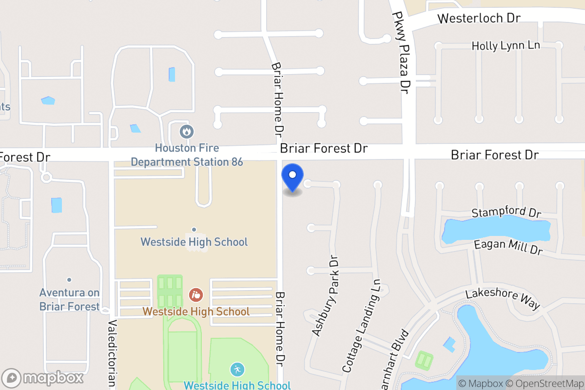 Map of 1502 Ashbury Park Dr, Houston