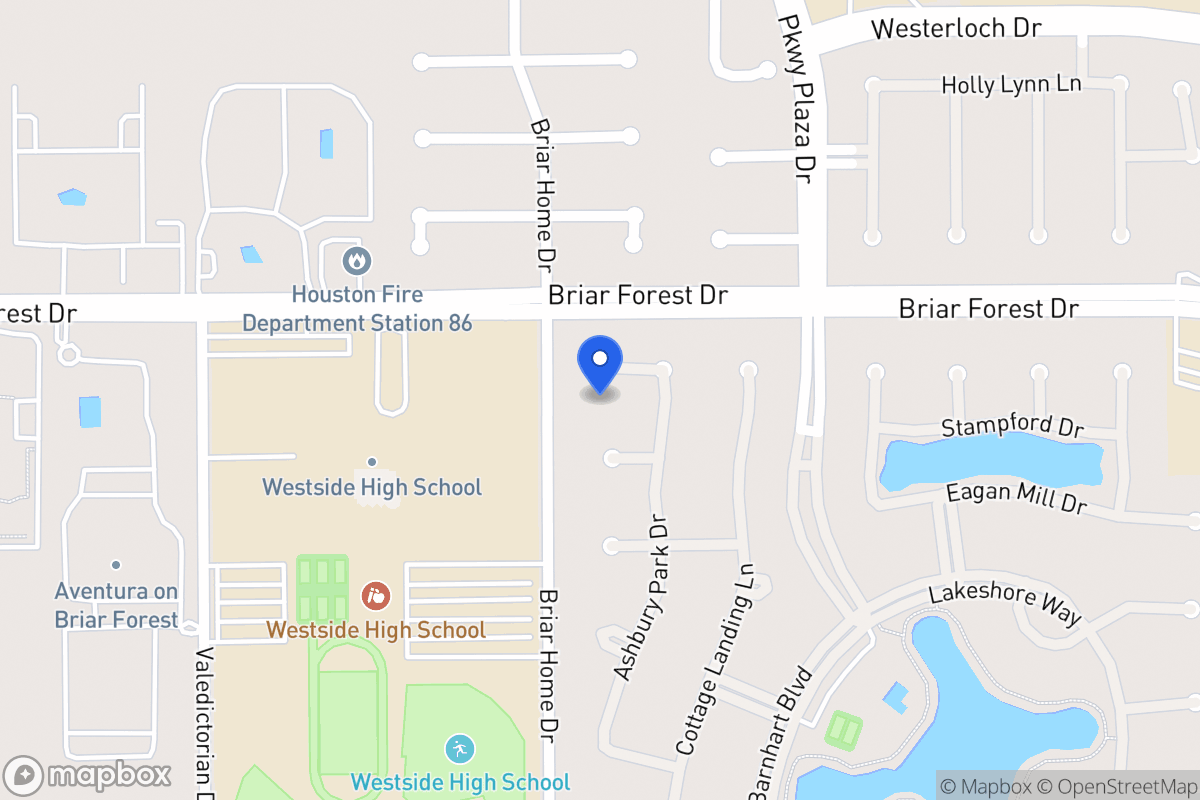 Map of 1510 Ashbury Park Dr, Houston