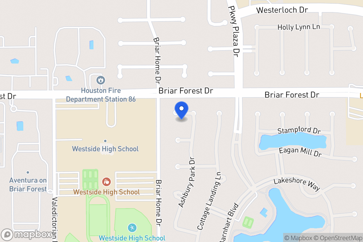 Map of 1518 Ashbury Park Dr, Houston
