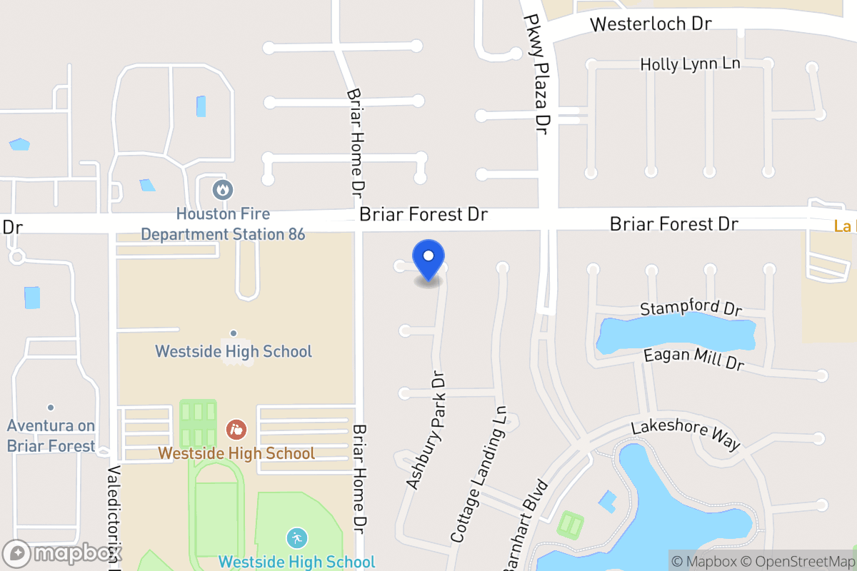 Map of 1522 Ashbury Park Dr, Houston