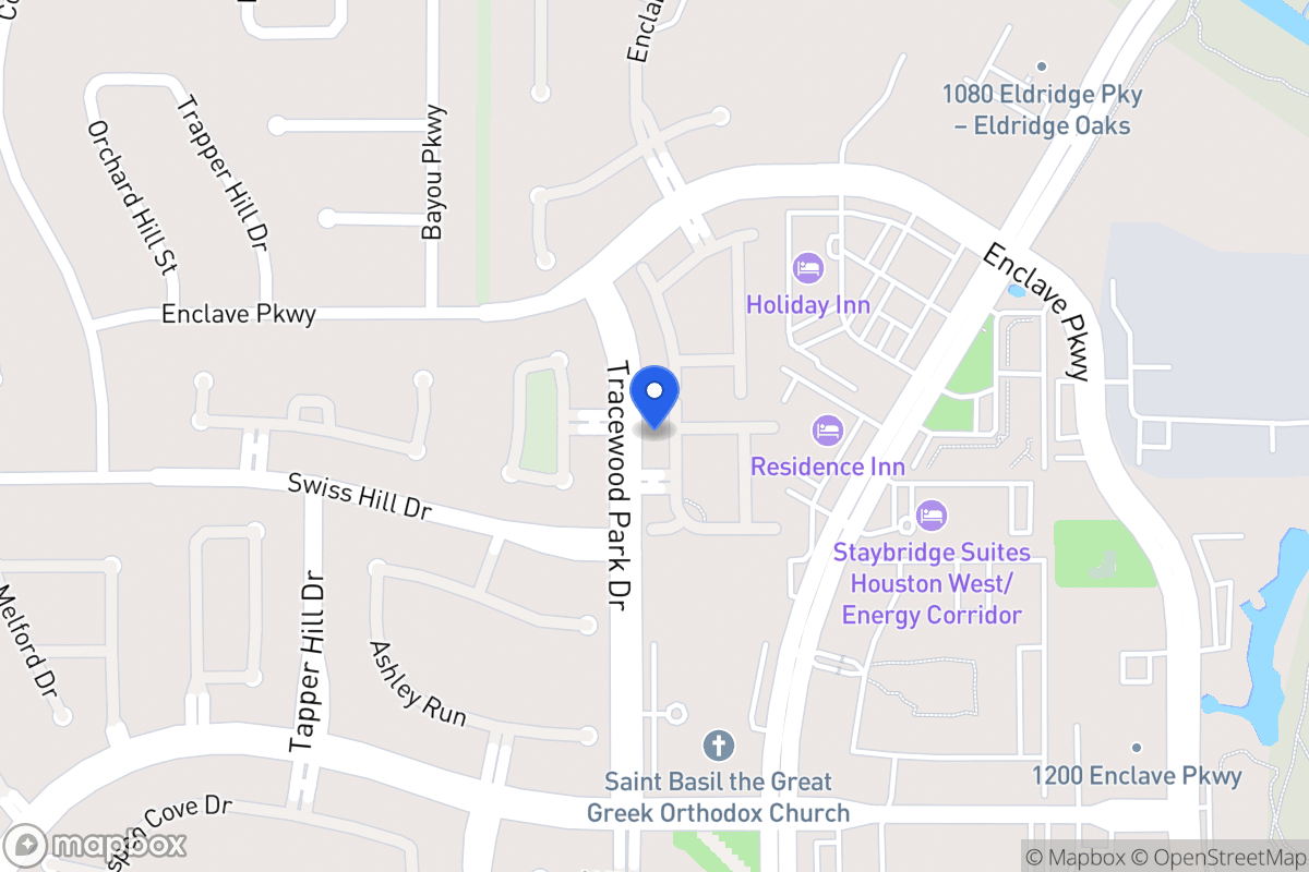 Map of 1110 Gardencrest Ln, Houston