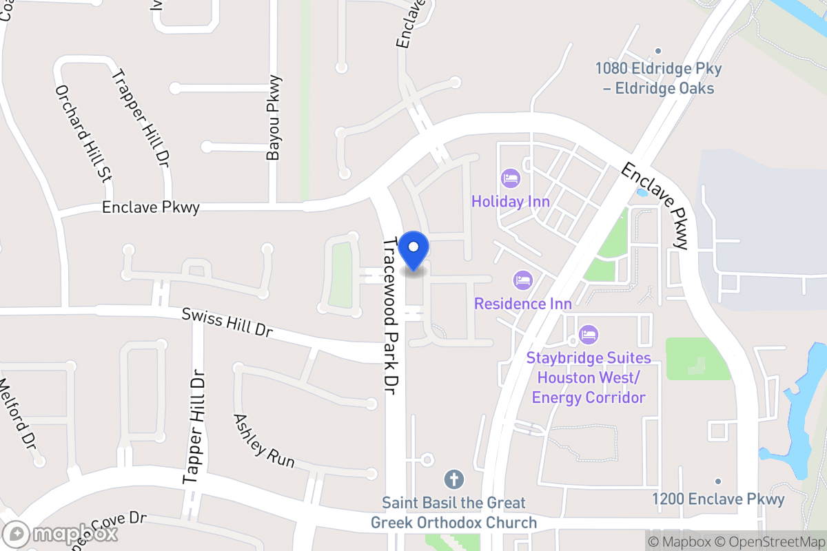 Map of 1106 Gardencrest Ln, Houston