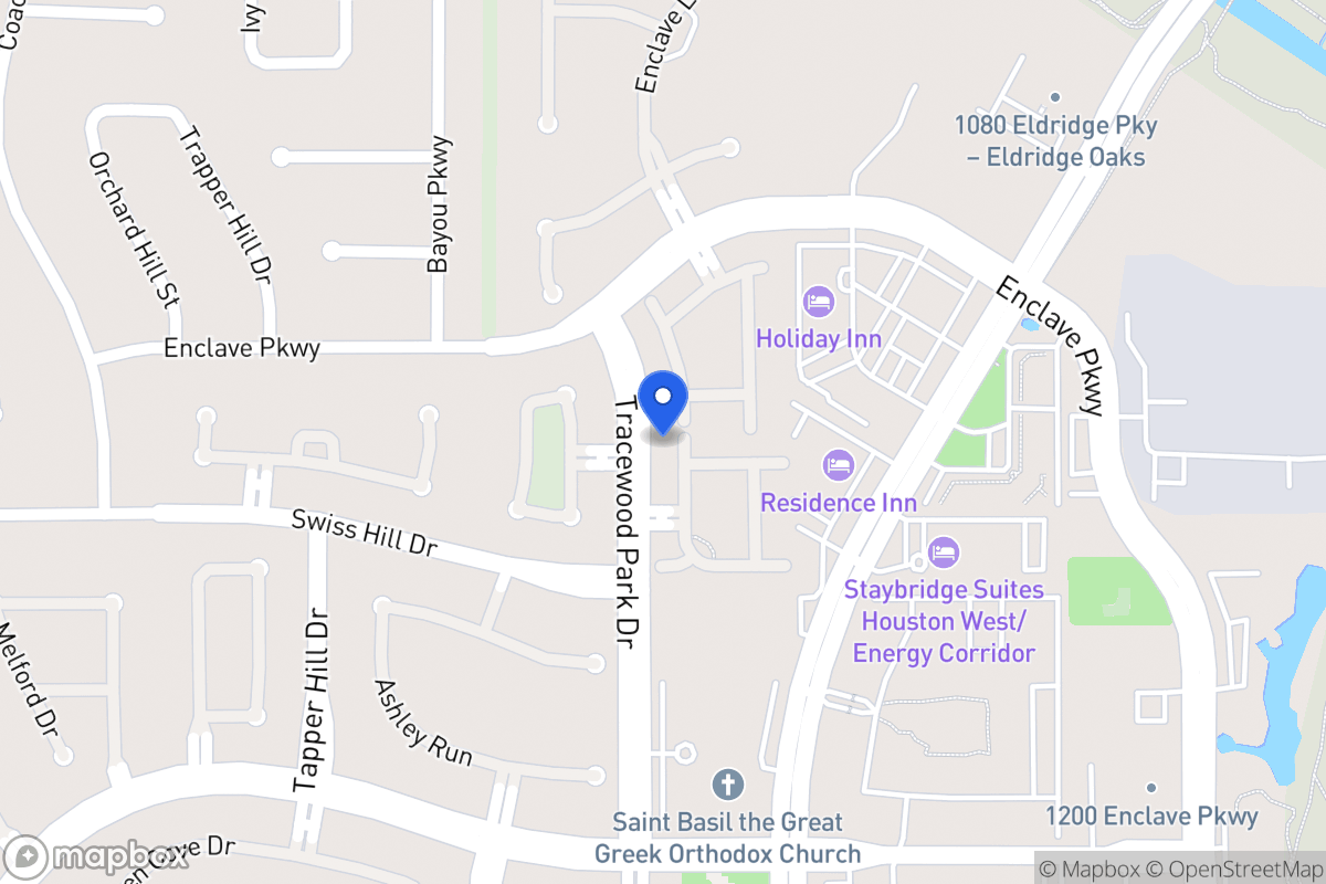 Map of 1102 Gardencrest Ln, Houston