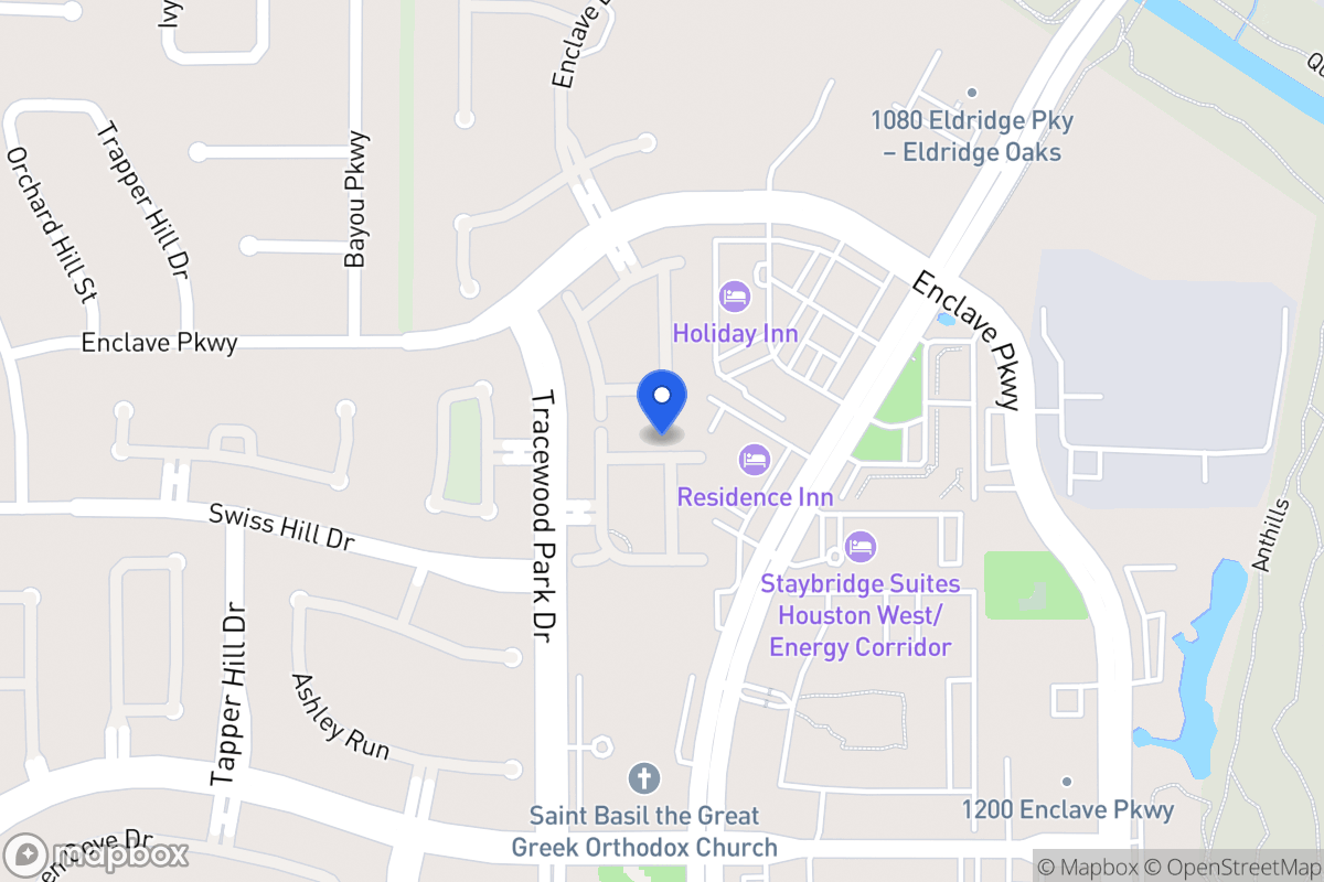 Map of 13510 Broadmeadow Ln, Houston