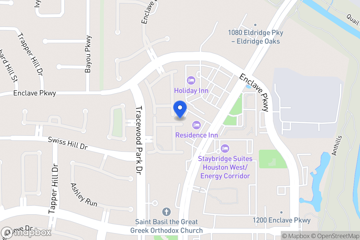 Map of 13502 Broadmeadow Ln, Houston