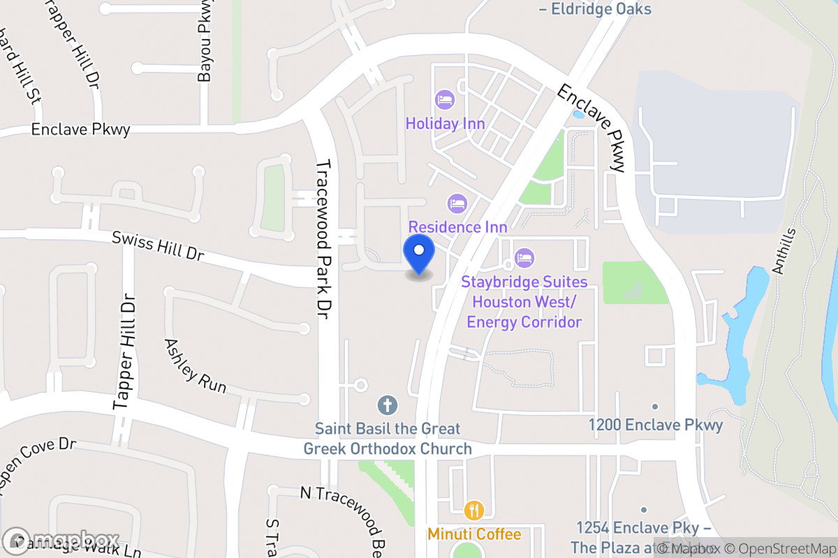 Map of 1158 Gardencrest Ln, Houston