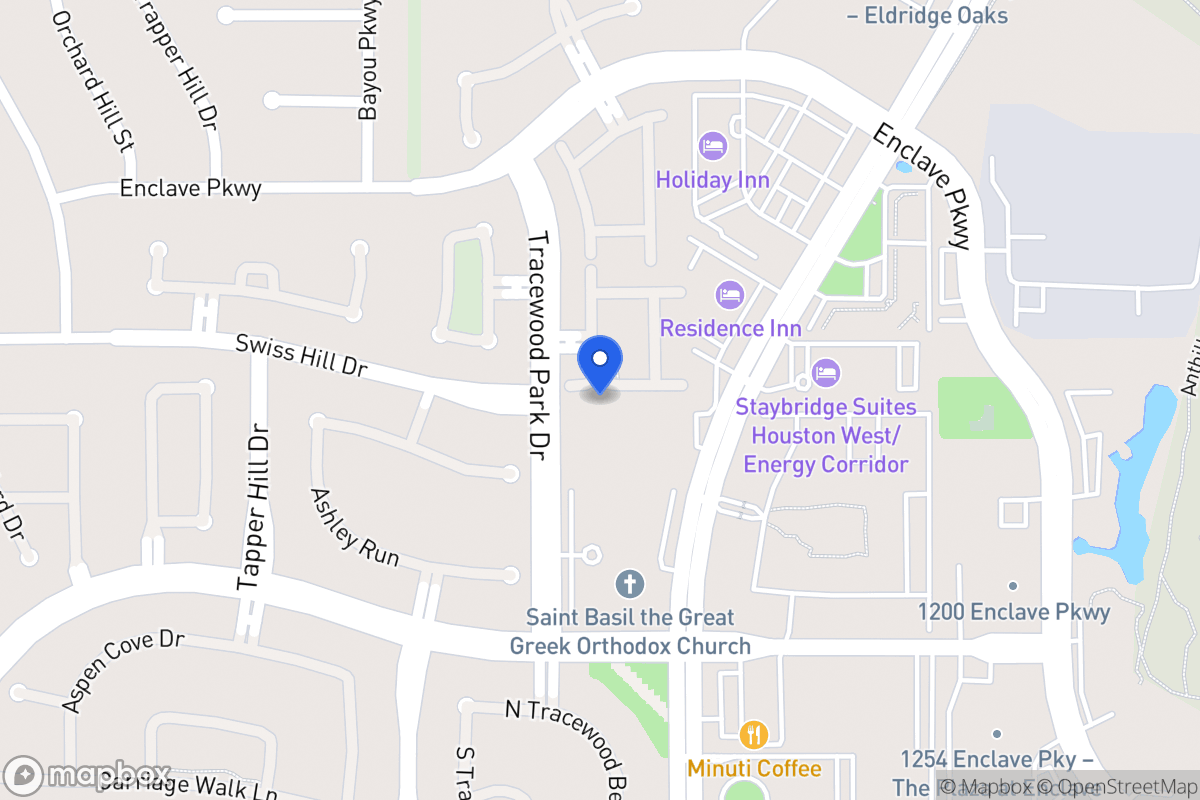 Map of 1138 Gardencrest Ln, Houston