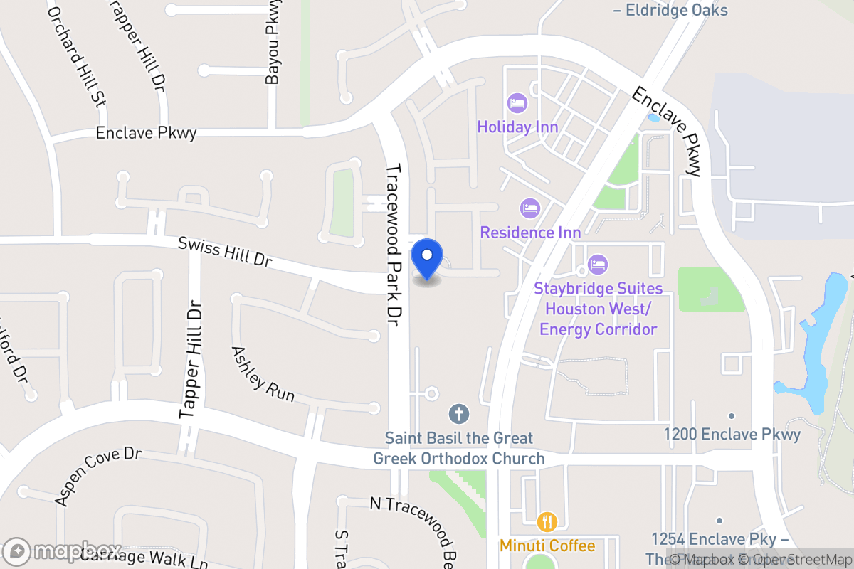 Map of 13523 Ashoglen Ln, Houston