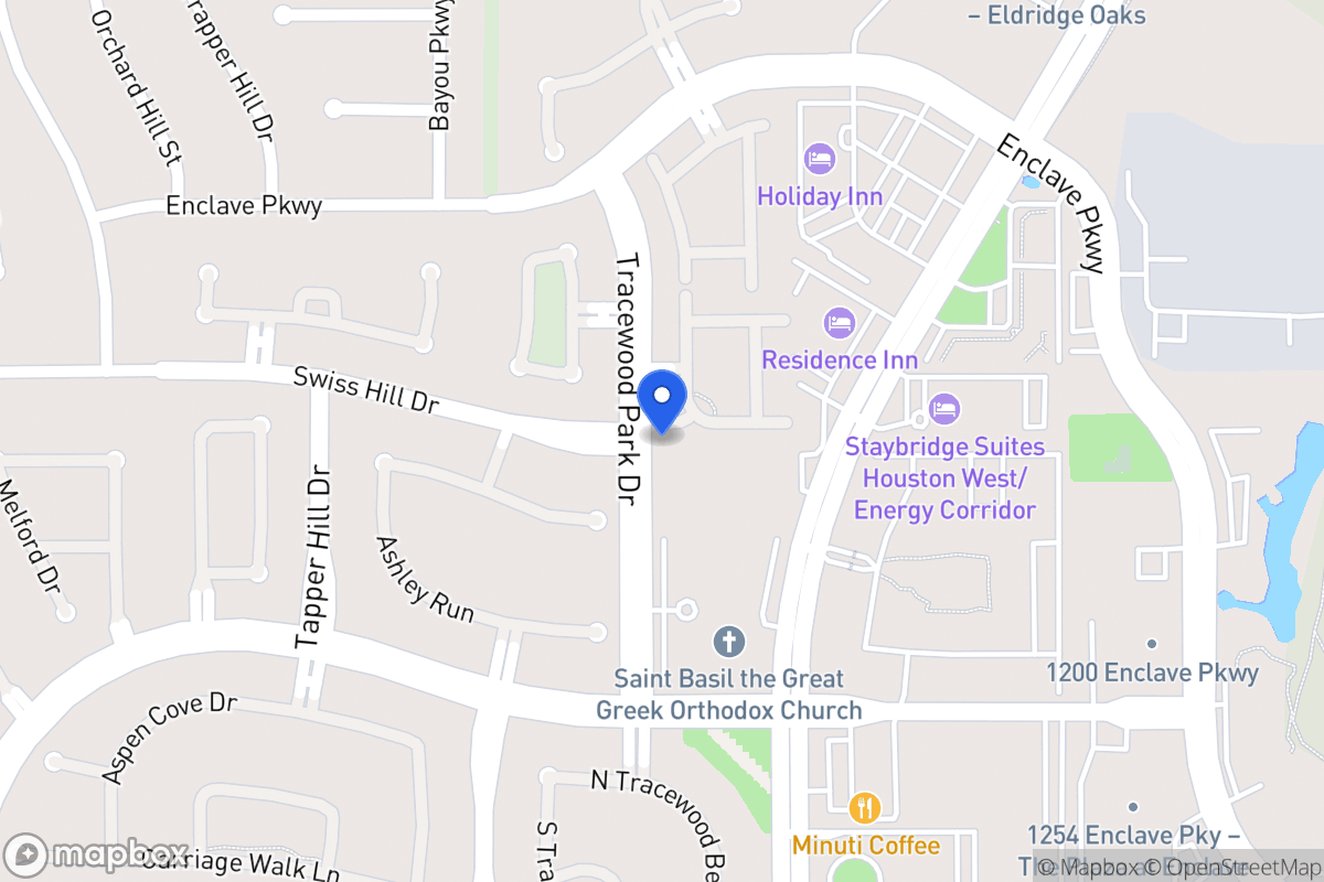 Map of 13527 Ashoglen Ln, Houston