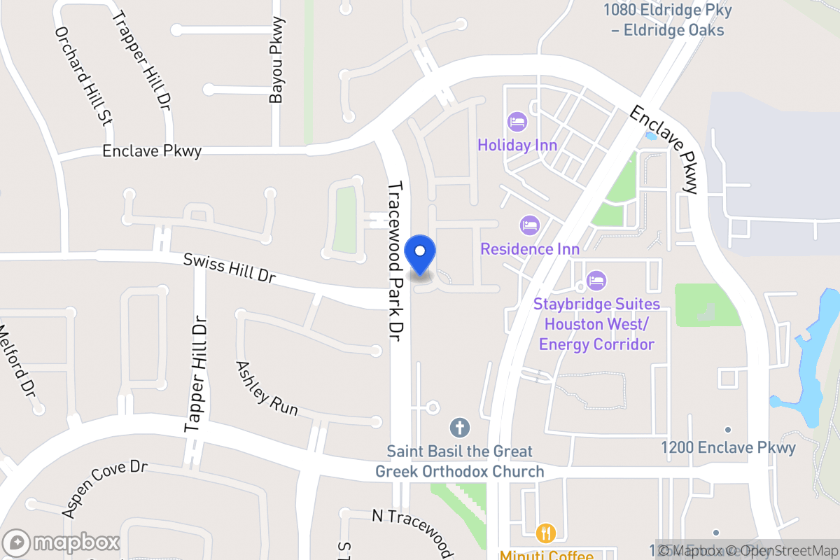 Map of 1130 Gardencrest Ln, Houston
