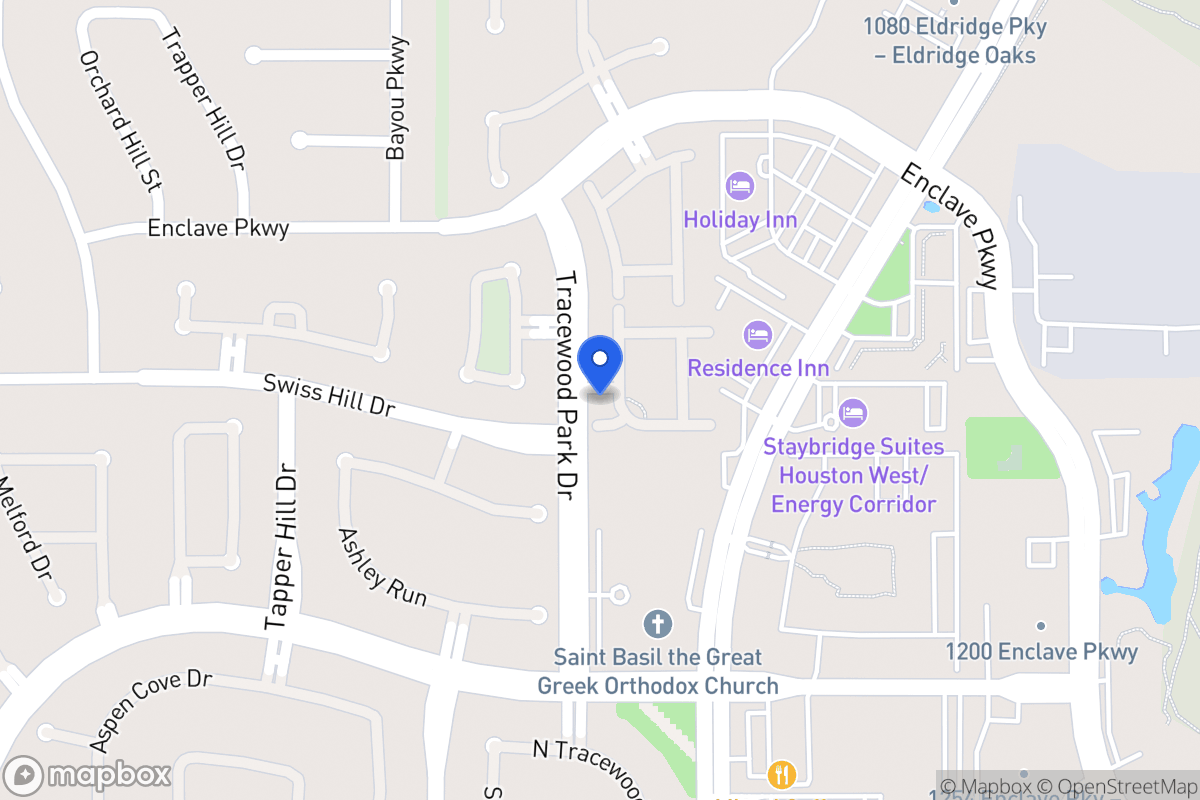 Map of 1126 Gardencrest Ln, Houston
