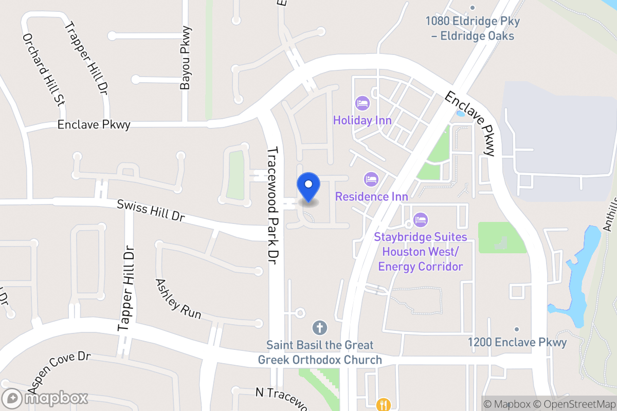 Map of 1123 Gardencrest Ln, Houston