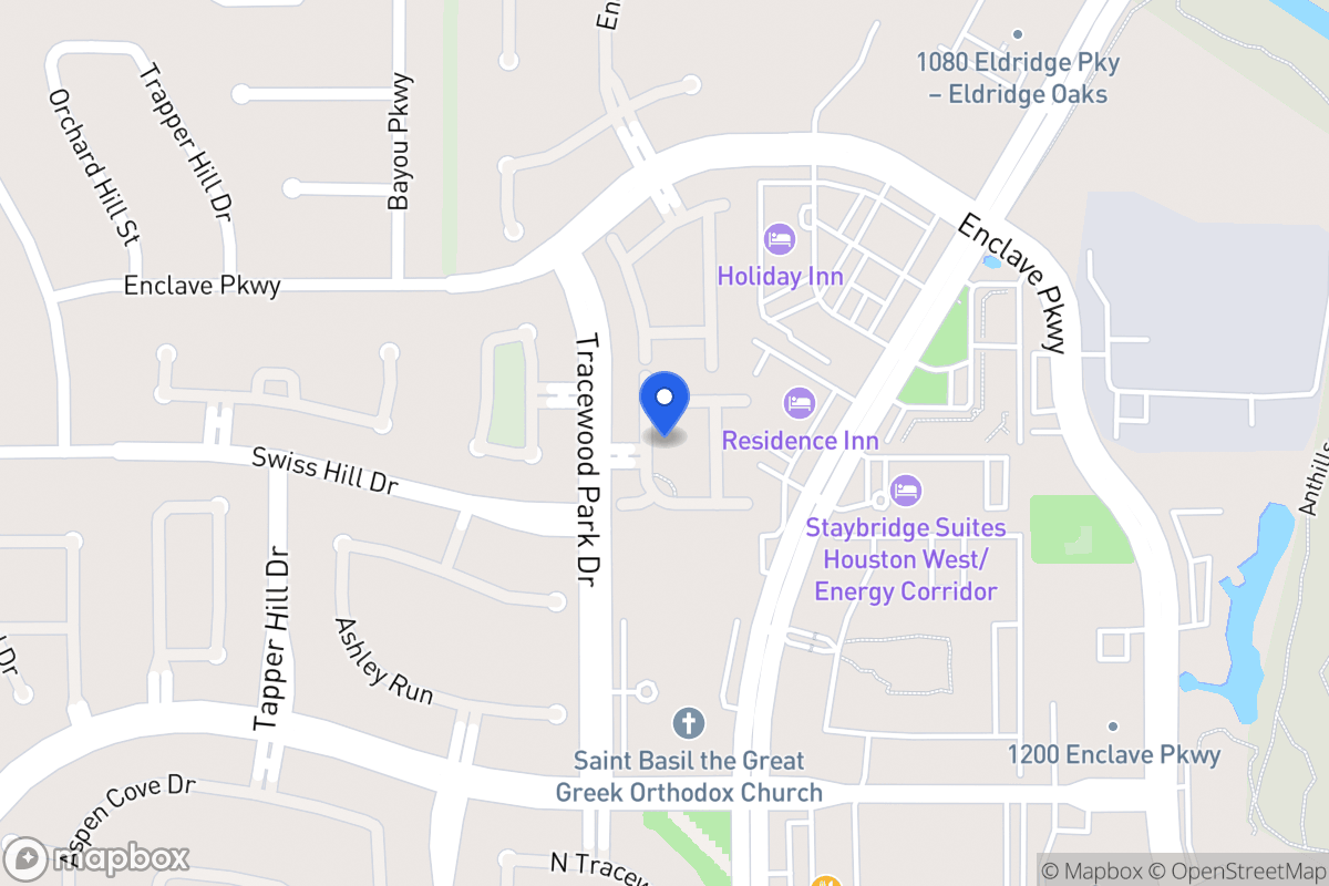 Map of 1119 Gardencrest Ln, Houston