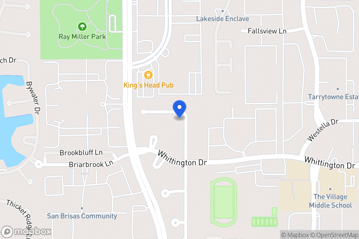 Map of 13307 Brentonwood Ln, Houston